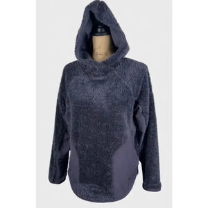 Women's Nike sherpa fleece pullover warm hoodie sweater size small.
